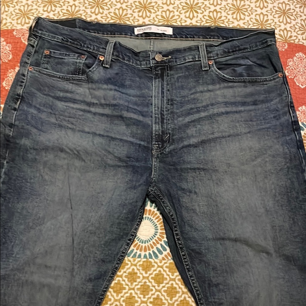Signature by Levi Strauss Blue Relaxed Jeans